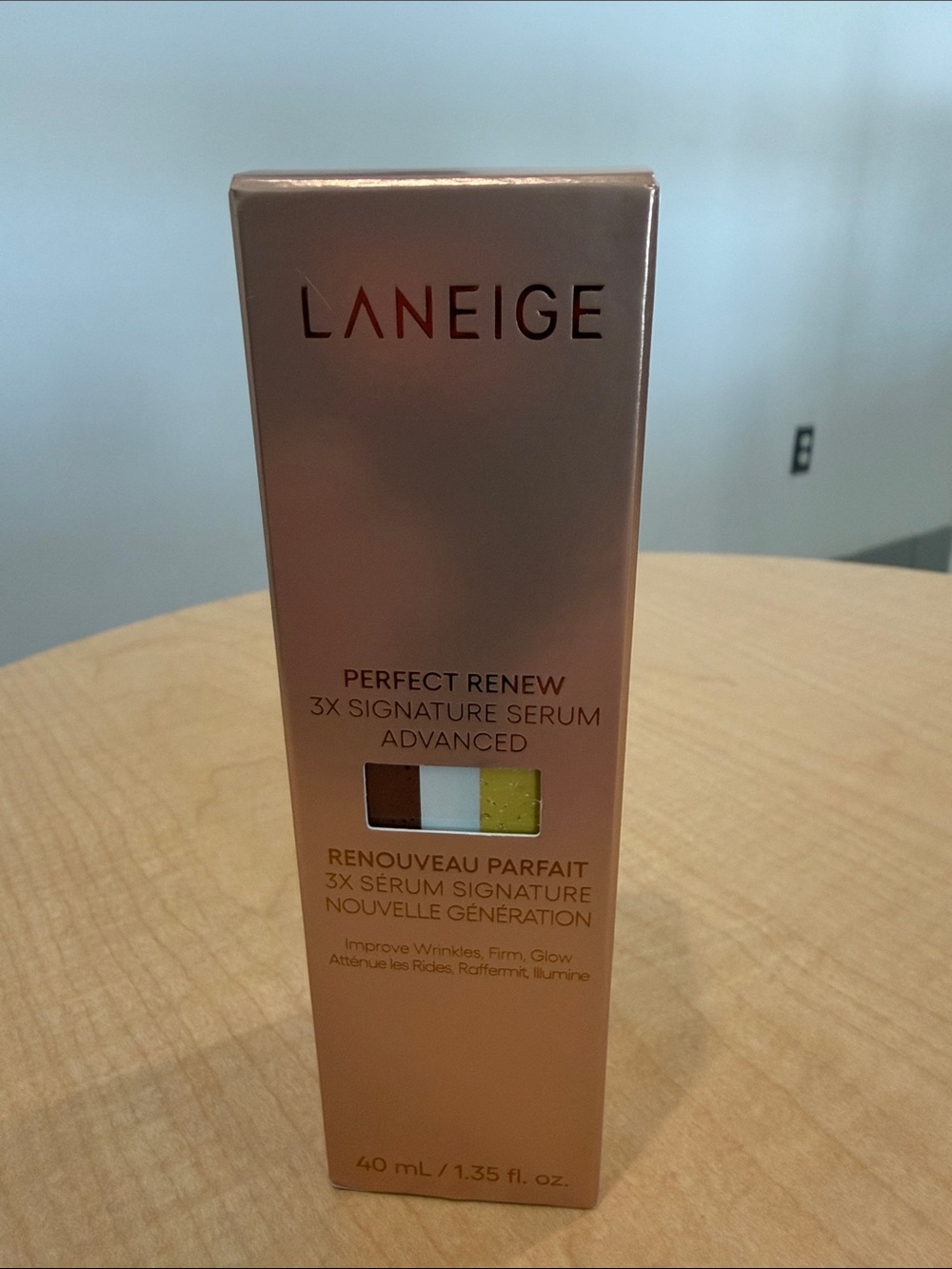 LANEIGE Perfect Renew 3X Signature Serum - Metallic Rose Gold Package